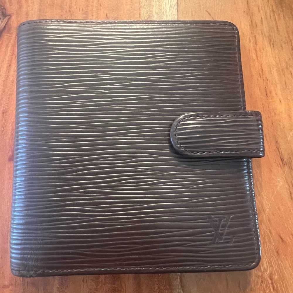 Louis Vuitton Epi Leather Porte Billes Compact Wallet Brown
